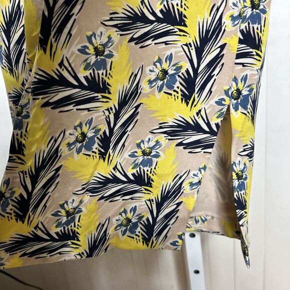 J. Crew Silk Dress Shift Sleeveless Preppy Metal Zip Side Slits Elegant Size 00 - Picture 4 of 9